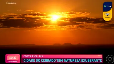 Imagem da notícia Belezas naturais de Costa Rica brilham em rede nacional e ganham destaque no +Você com Ana Maria Braga (vídeo)